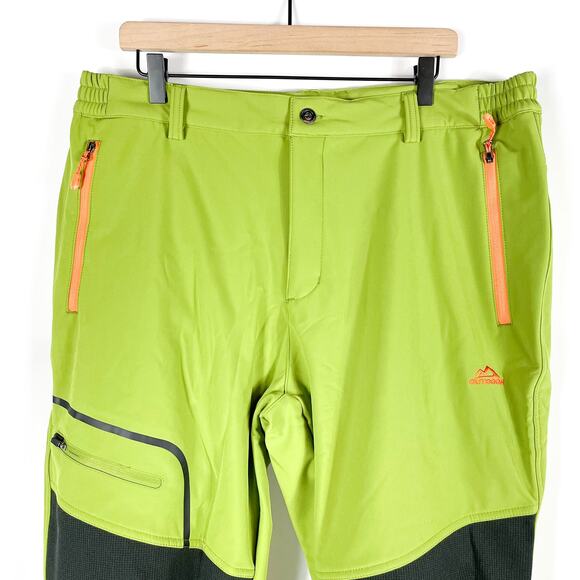 Magcomsen Fleece Pants Green Zip Fly Pockets Waterproof Snow Ski Sz 38 Men's - Picture 3 of 10